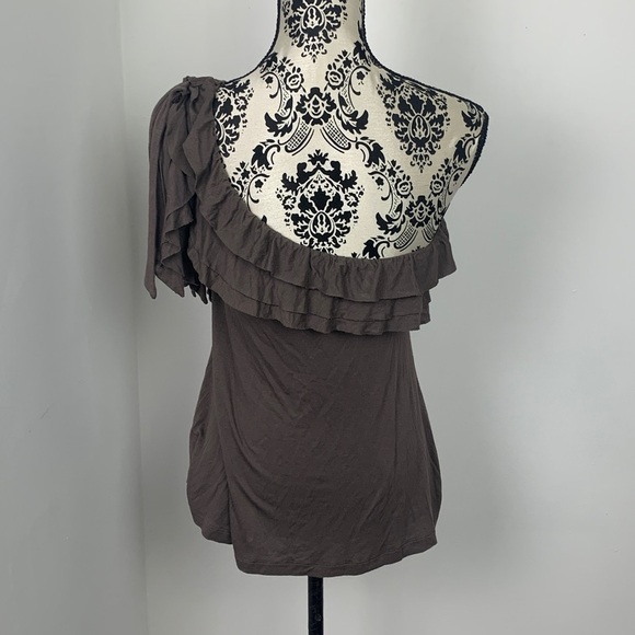 Morgan de Toi One Shoulder Ruffle Top - Picture 6 of 9